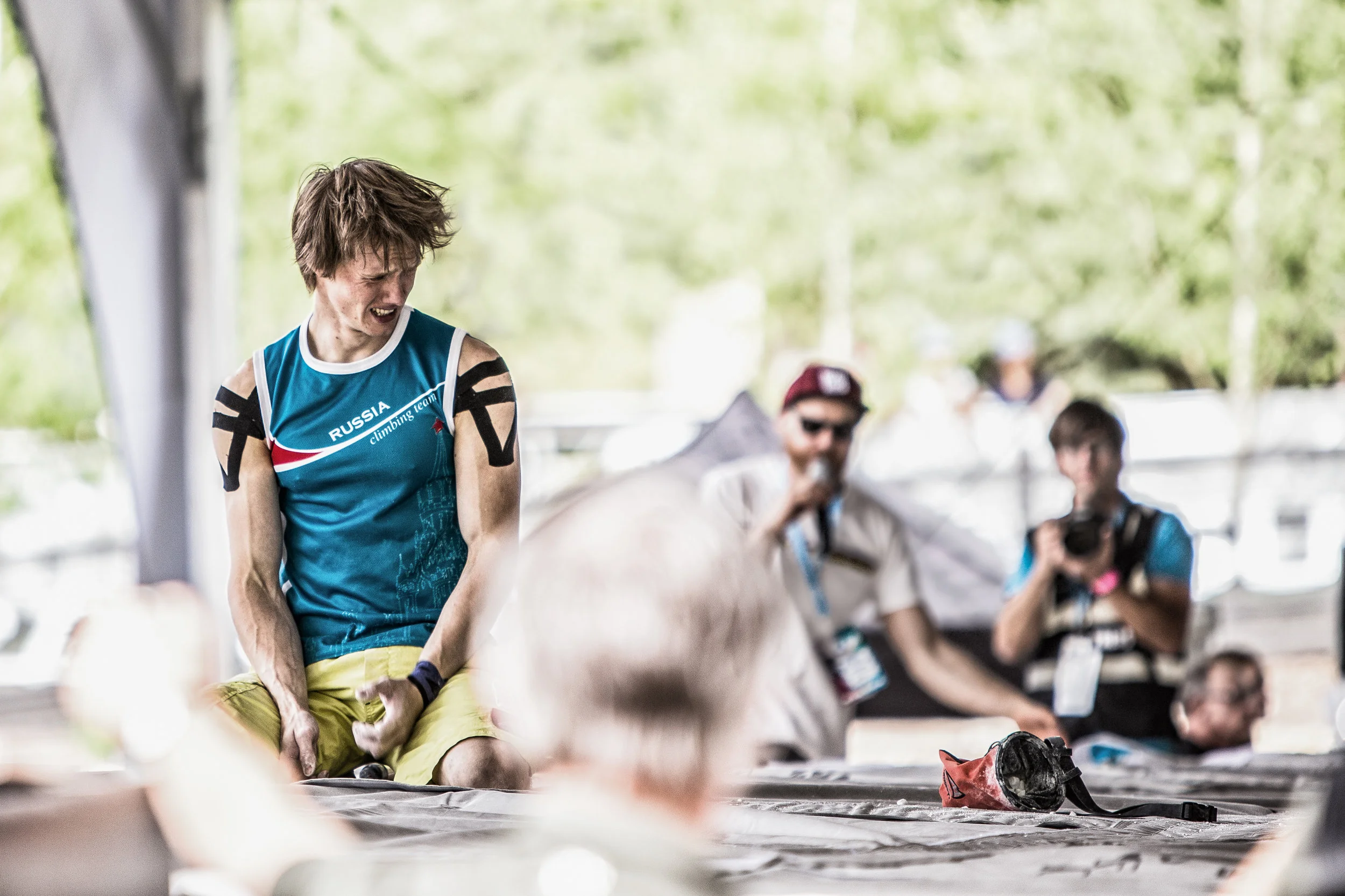 7:09 - 8:46 | Alexey Rubtsov showing intense emotion in Finals.