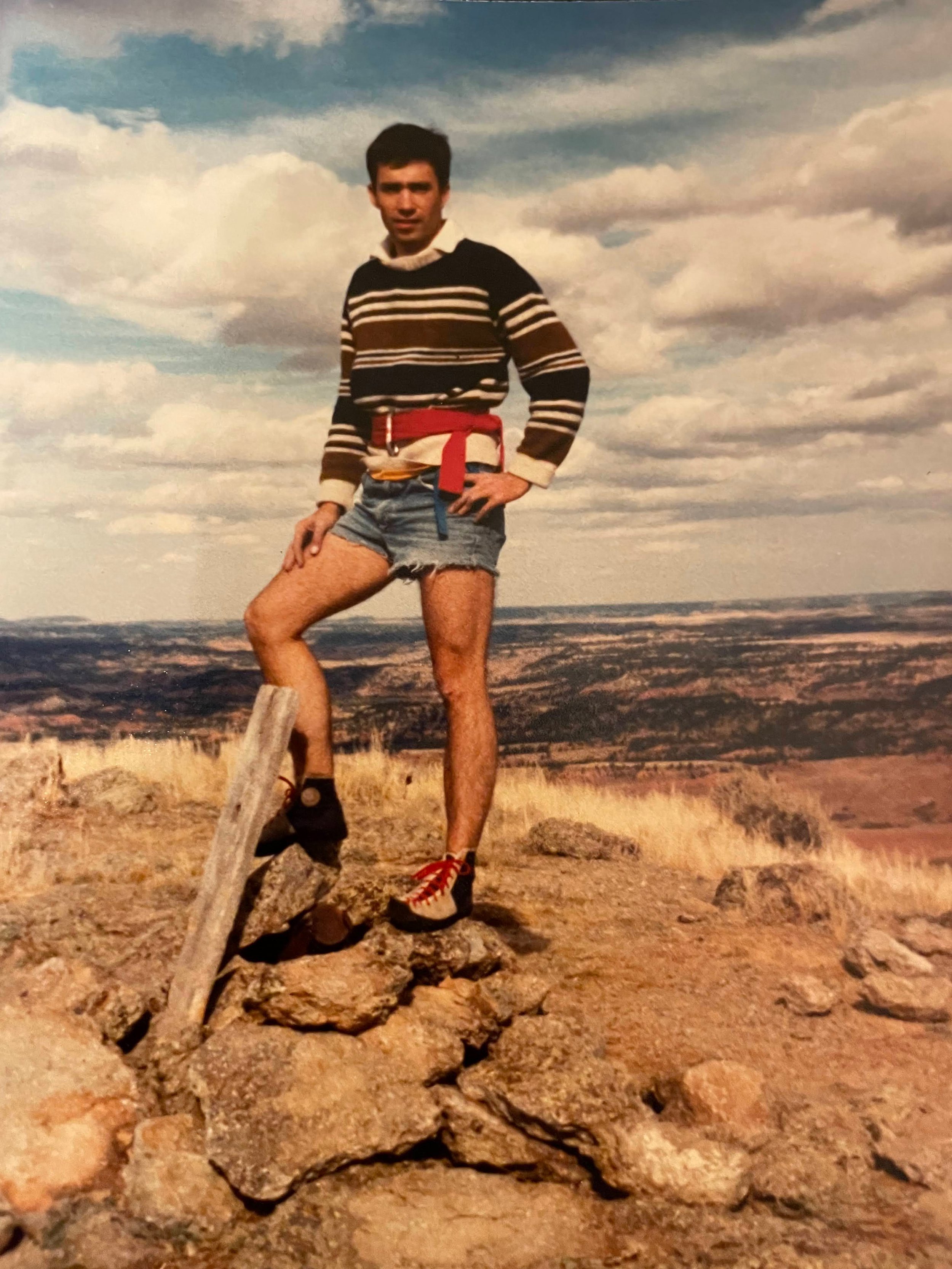  A young Paul atop Devils Tower. 