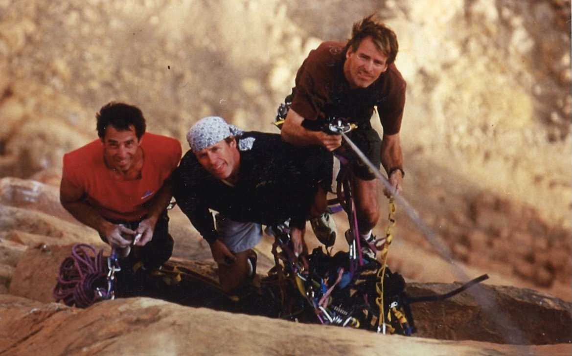  Paul, Todd, and Bill Hatcher on the Hand of Fatima in Mali. 