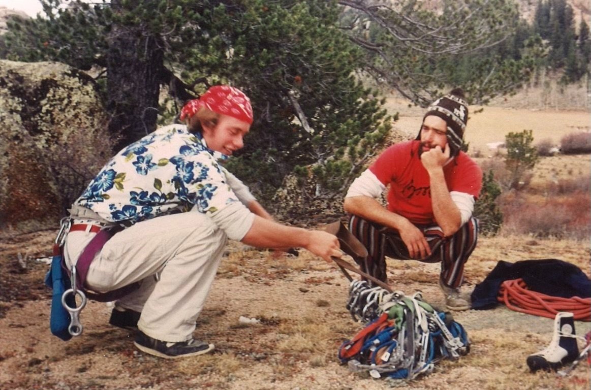  Todd and Paul contemplate their rack. 