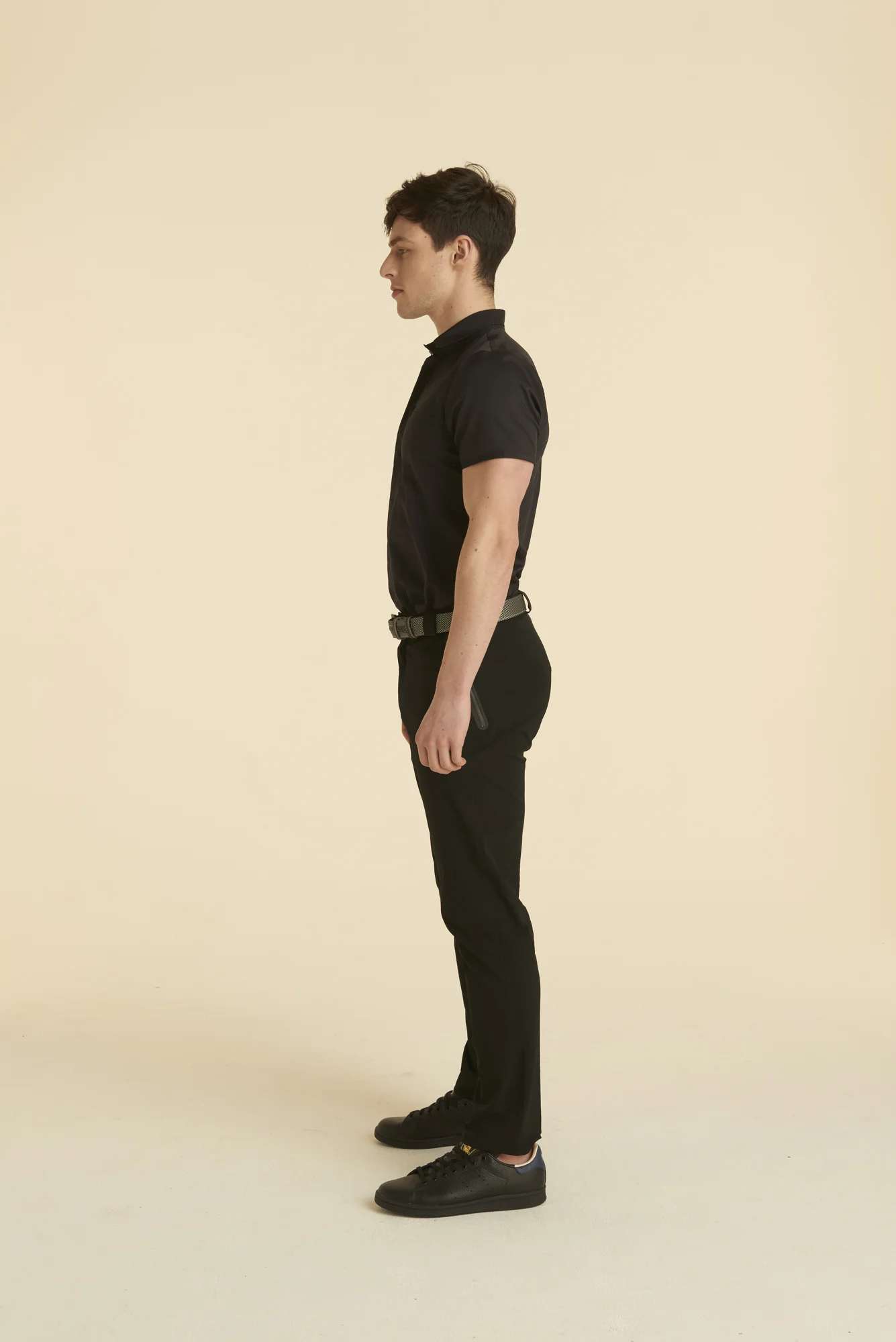 mens black night shirt yacht crew uniform