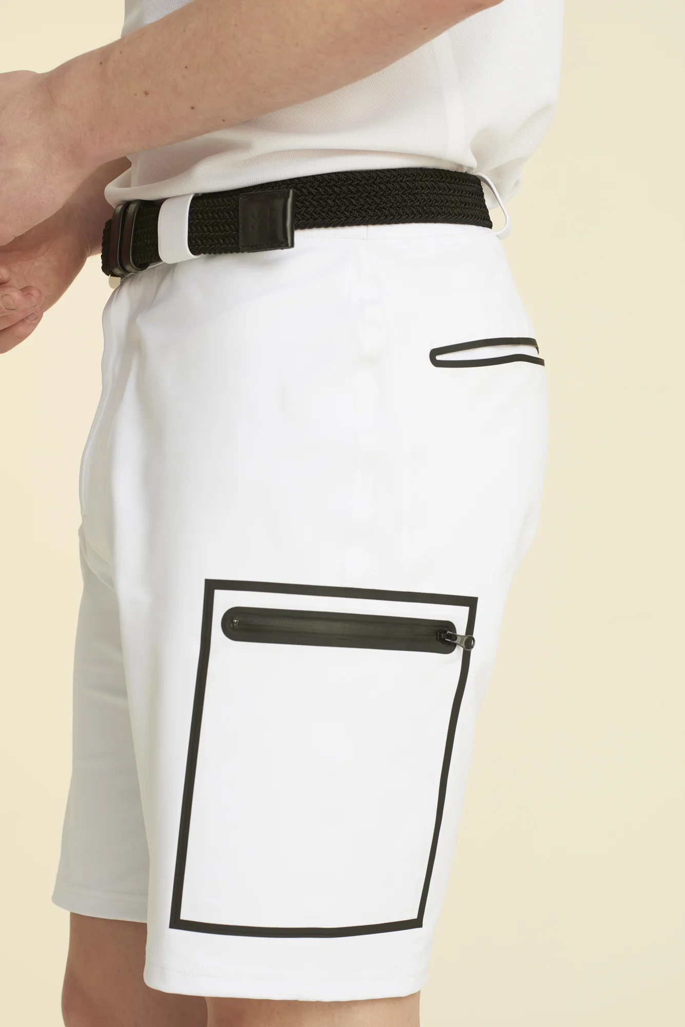 mens white shorts quick dry yacht crew uniform