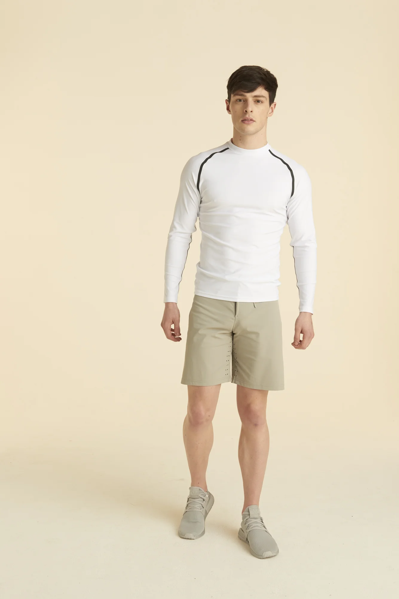 mens grey shorts quick dry boardshorts yacht crew uniform