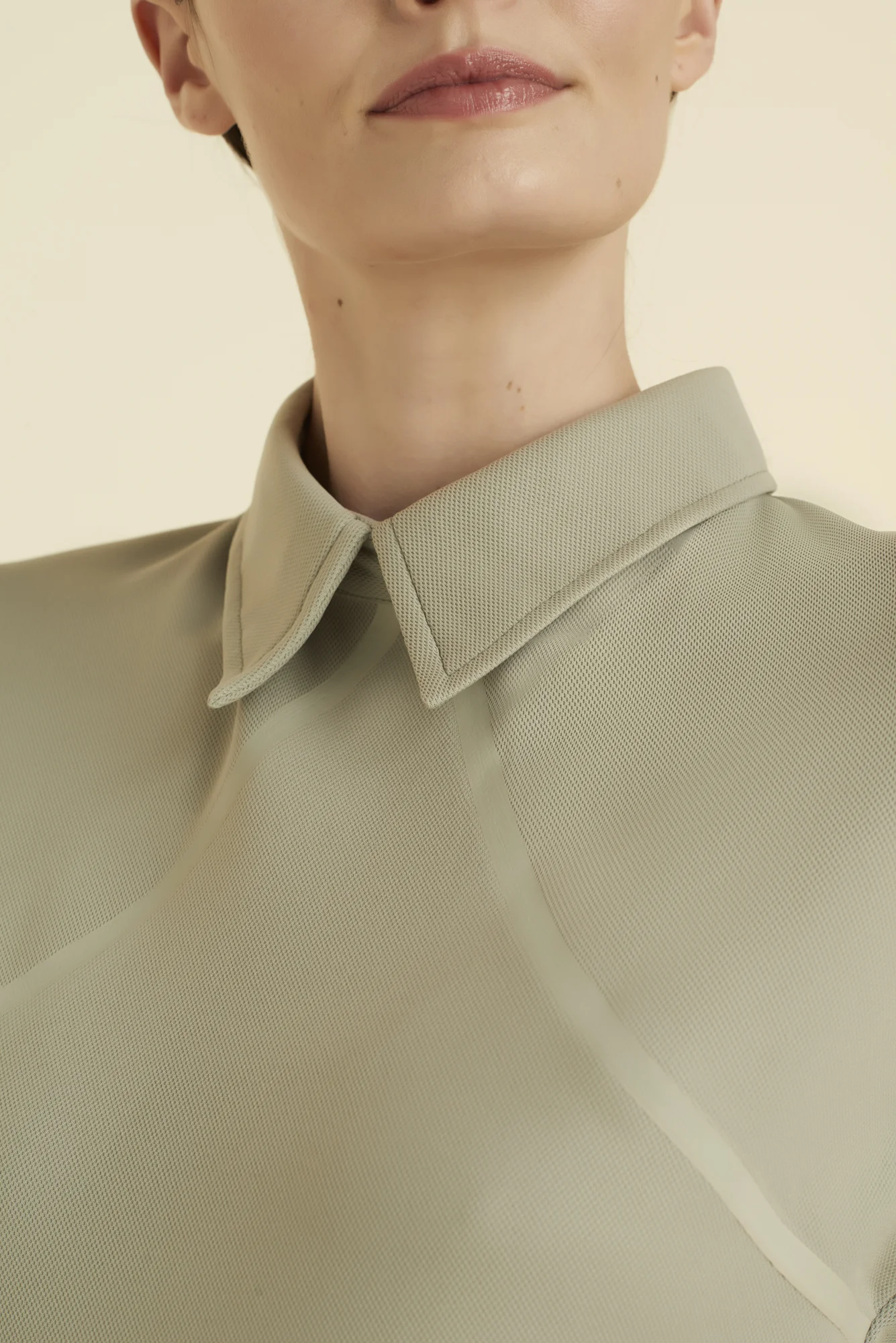 womens grey performance polo yacht crew uniform