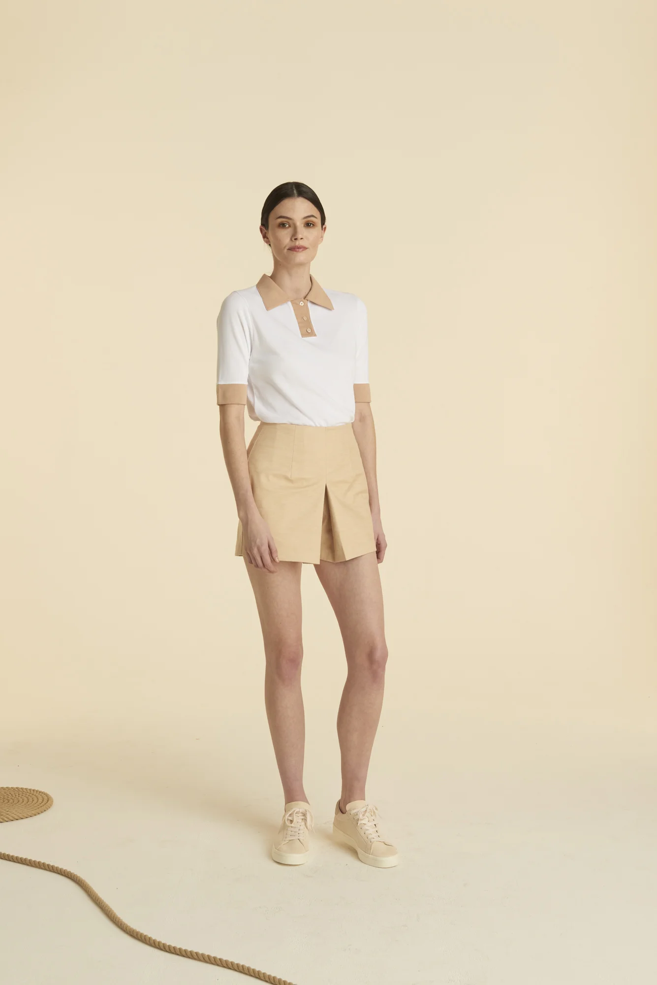 womens white cotton polo yacht crew uniform