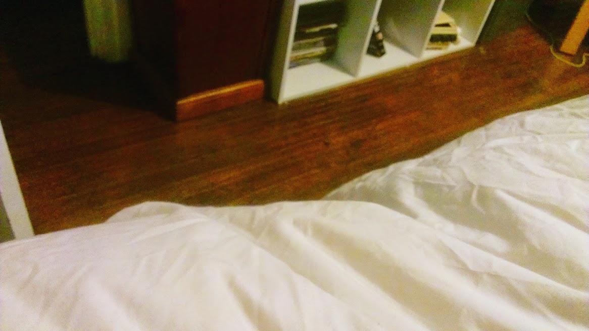The oh so comfortable bed.