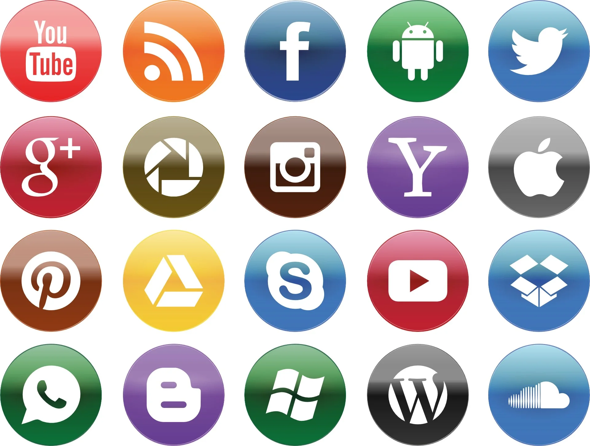 So many ways to share on social media.
