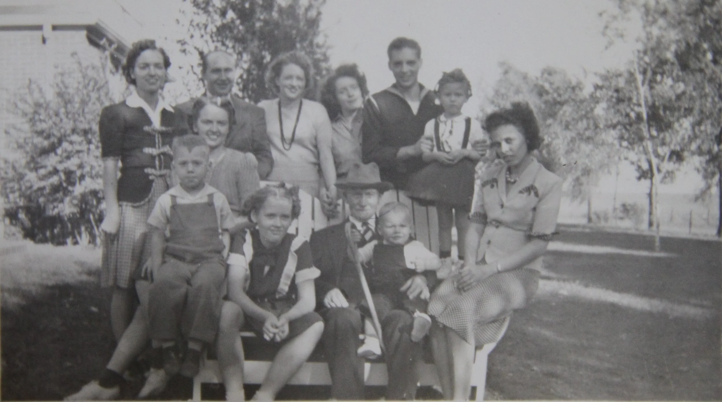 Not my actual family, but it looks like my grandparents’ backyard in the Midwest.
