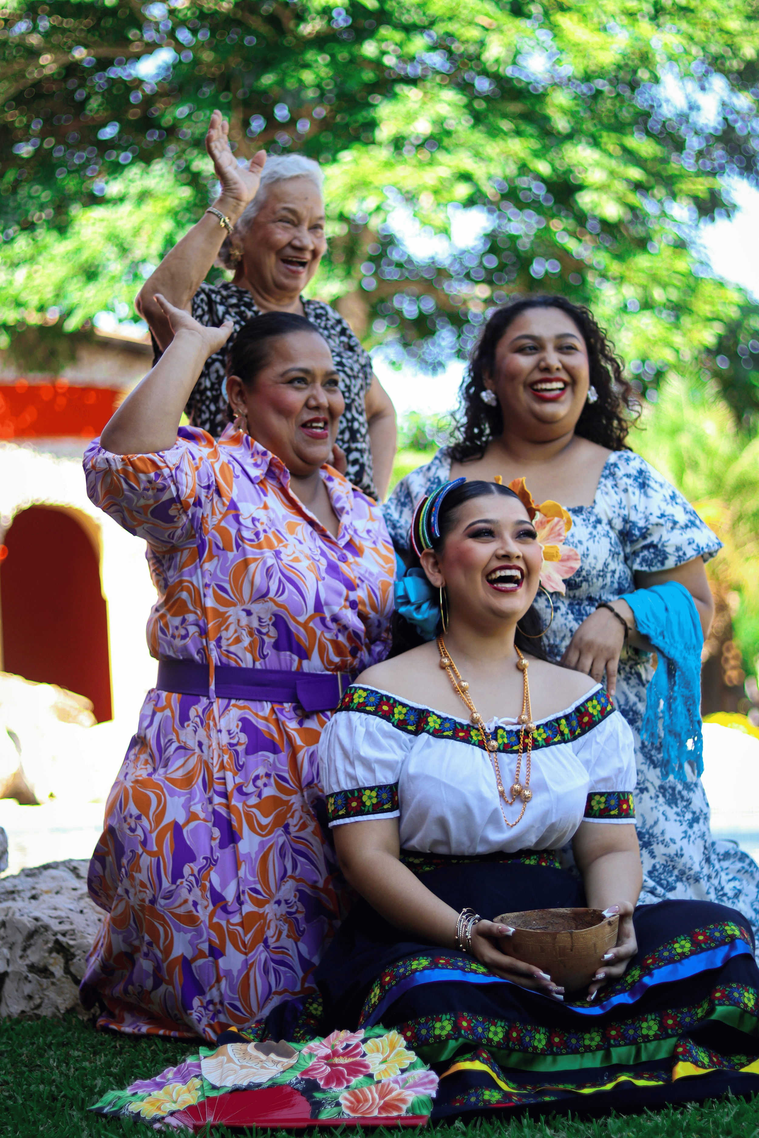 Group of people gathered outdoors celebrating the Spring Equinox together with joy, symbolizing community, renewal, and seasonal mindfulness