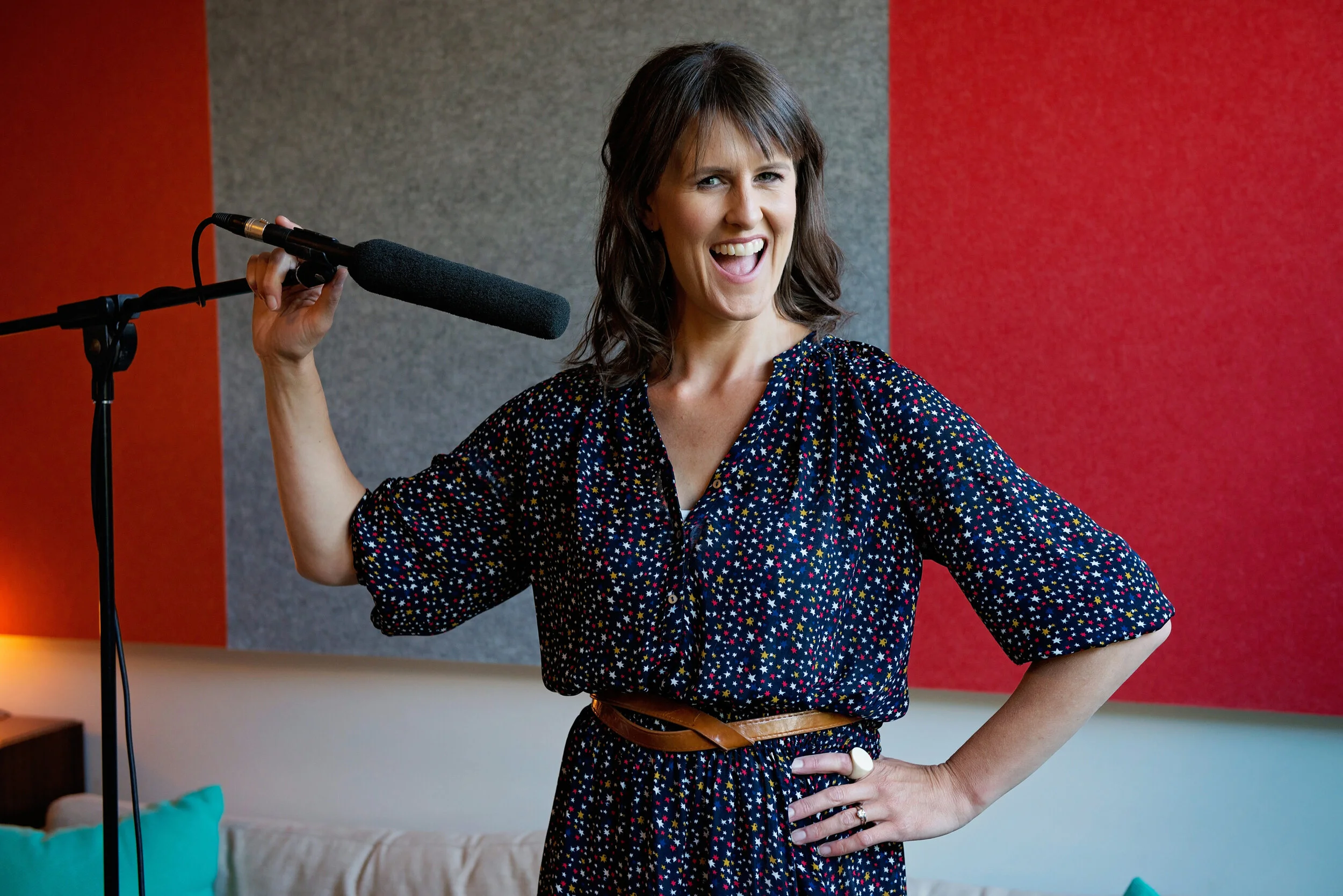Sarah Hamilton, voice artist.