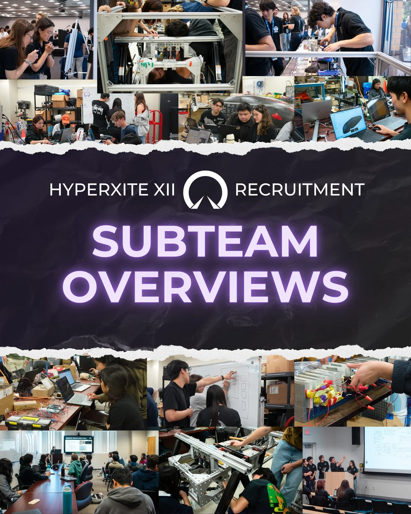 Want to know how each subteam contributes to the development of HyperXite&rsquo;s Hyperloop Pod? 🚄

Here&rsquo;s a quick run down of each subteam&rsquo;s role and how they support our pod&rsquo;s success. Building the pod requires the integration of