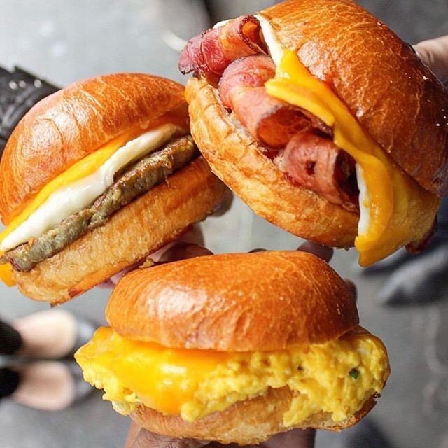 Now they look awesome from @eggslut #breakfastburger #dirtyburger #eggburger