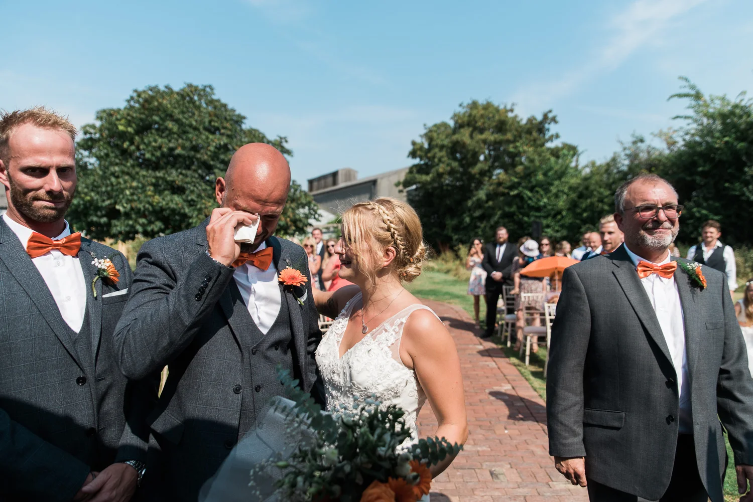 All Manor Of Events, Henley, Ipswich Wedding. Bride and groom first look