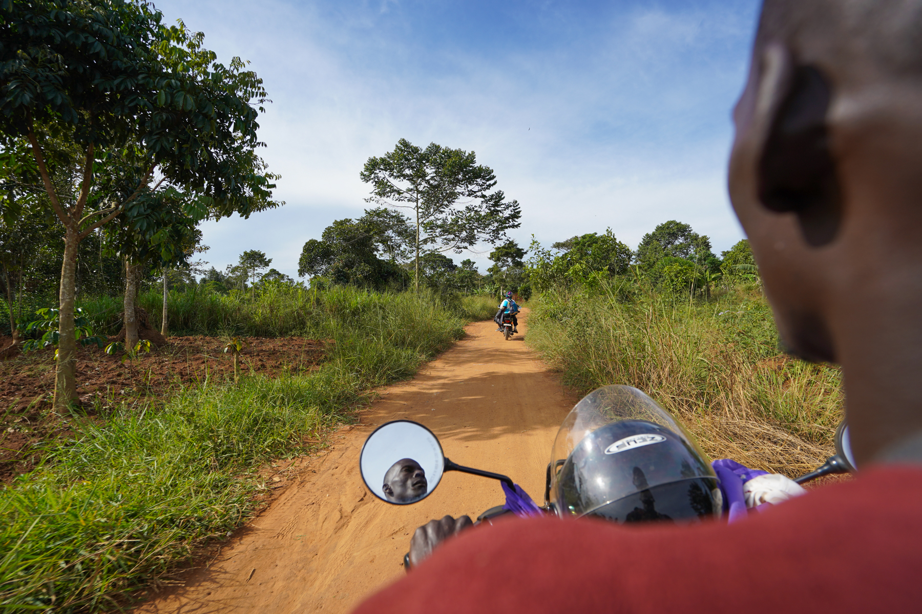 Motorcycles are the main form of transportation on Lake Victoria’s islands