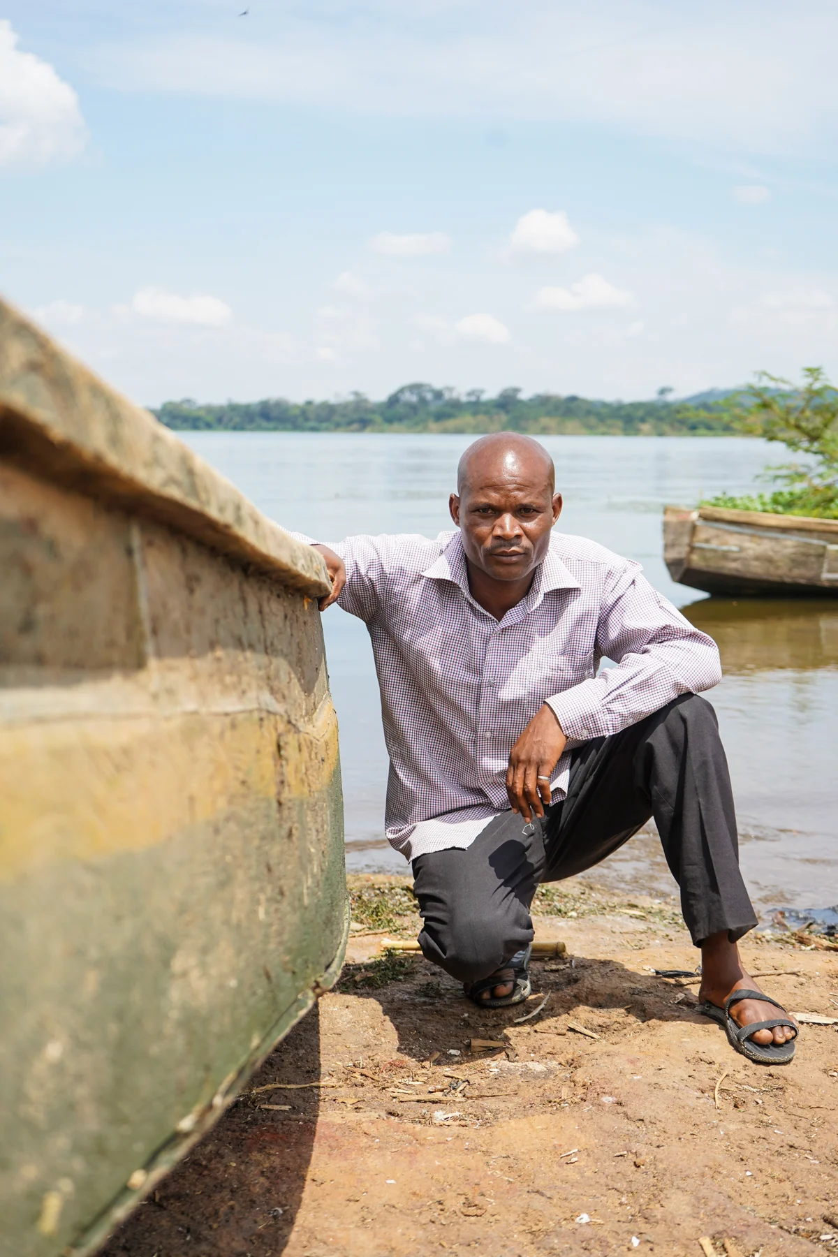 Taddwa Lawrensio is the chairman of Kyanjazi’s Beach Management Unit (BMU)
