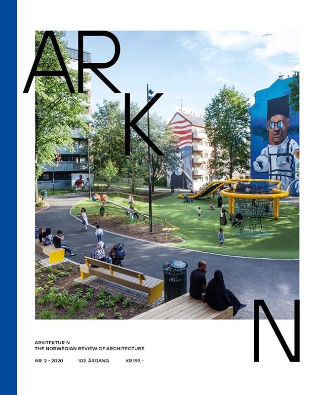 Nice to have one of my shots on the cover of Arkitektur N. Great project in T&oslash;yen, Oslo #architecture #park #oslo #studio_oslo_la #vestre #t&oslash;yen #landscapearchitecture #citylife #arkitektur