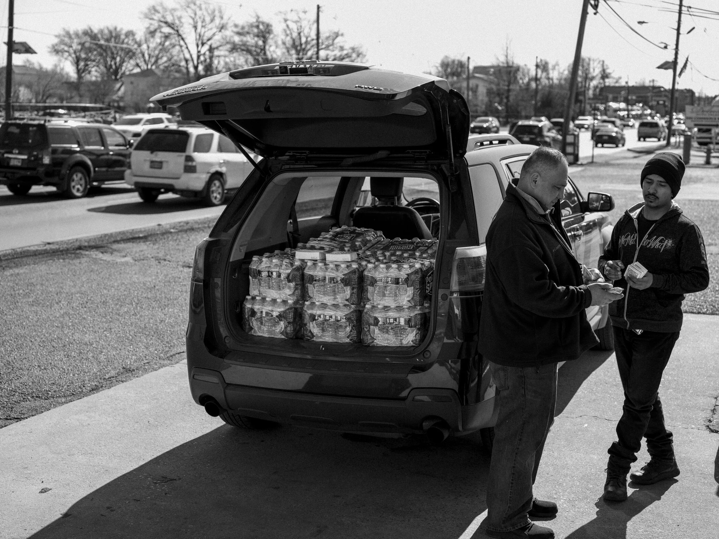  Tony Tejena filled his car with water and gas in preparation for the impending disaster. 
