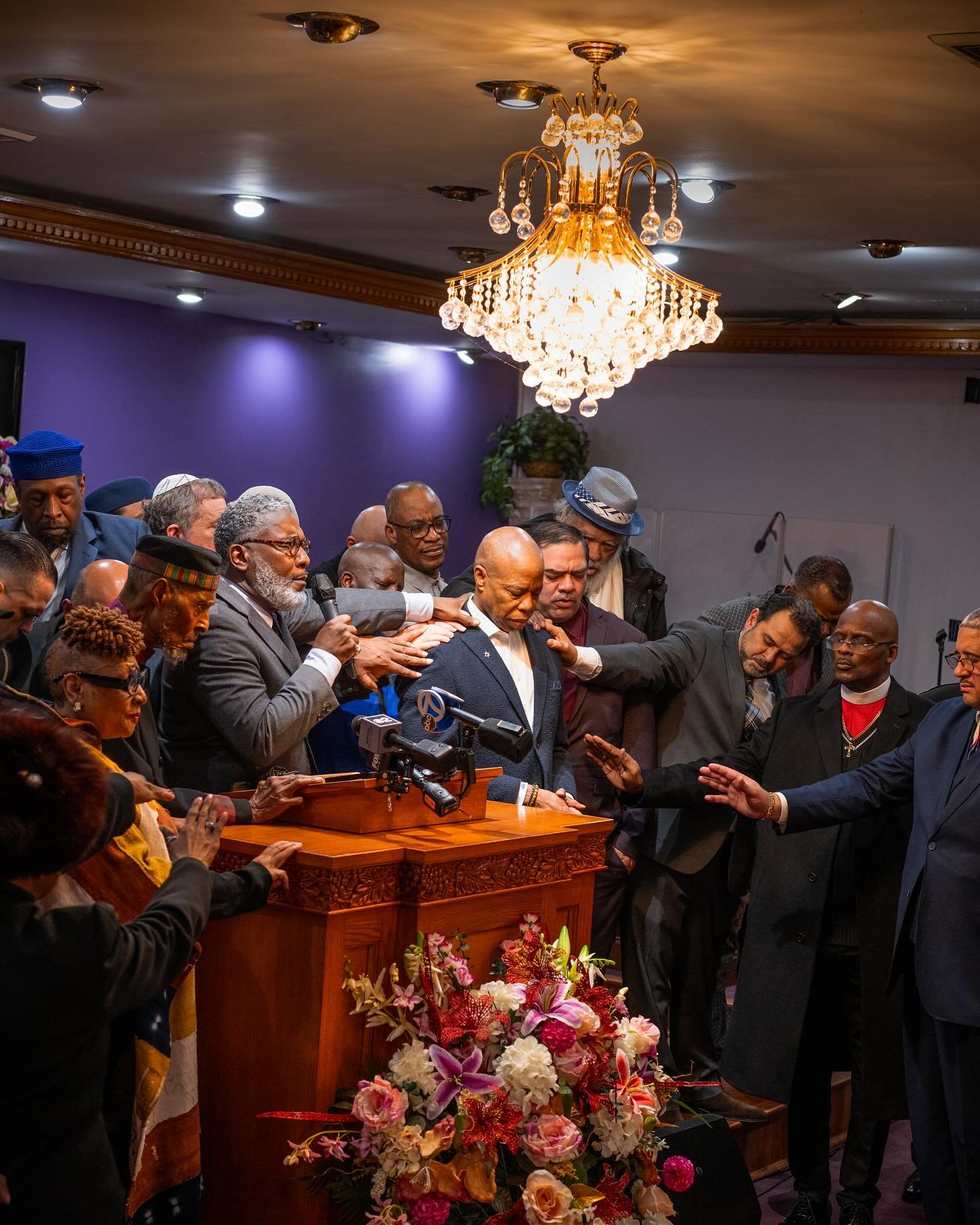 Mayor Eric Adams: He promised law and order. Instead, his scandal-ridden mayoralty became a symbol &mdash; and engine &mdash; of the city&rsquo;s chaos.

Edited by @amykellner &amp; @j_dims  for The @nytmag 

1. Adams rallied at a Brooklyn church wit