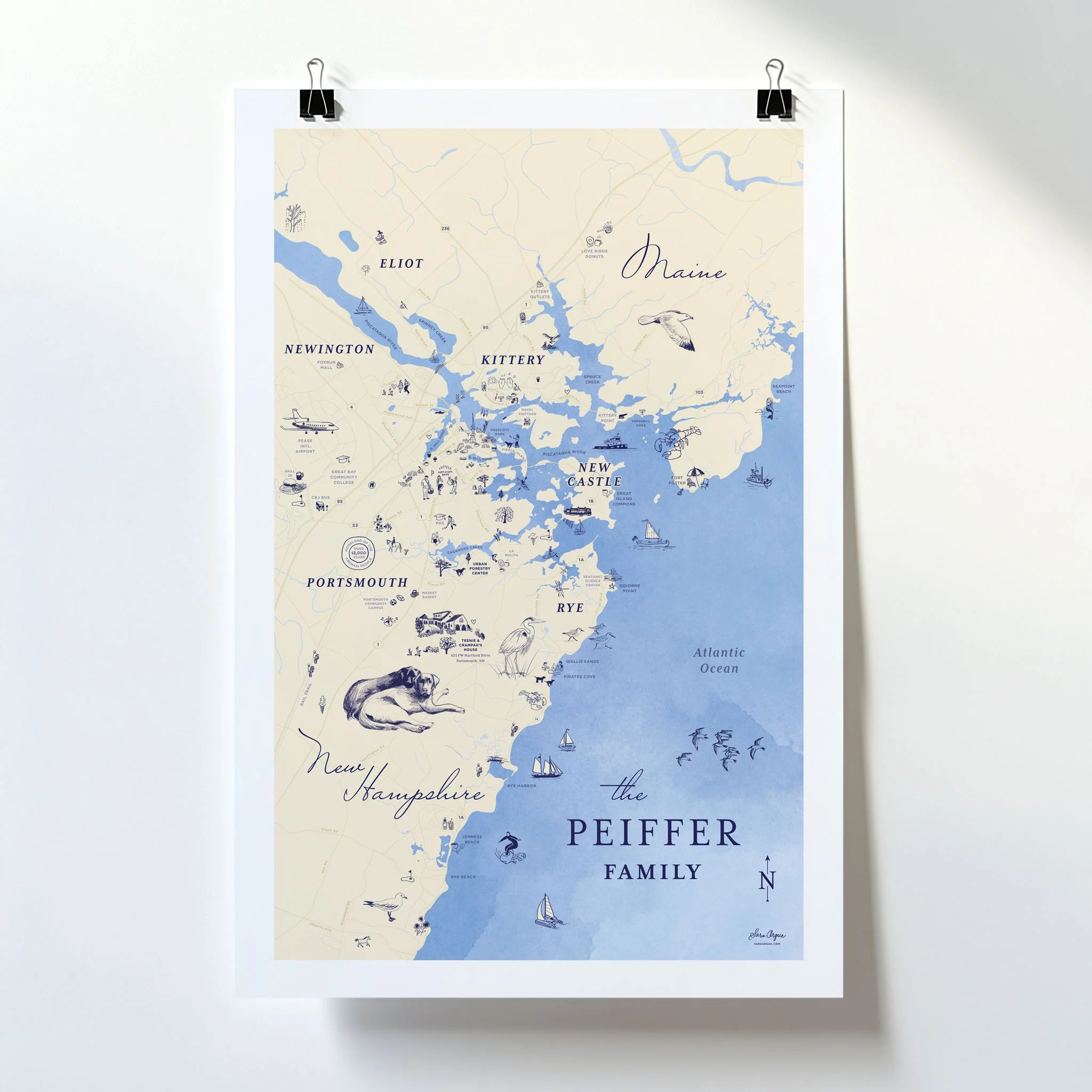 Sara Argue-Custom Map-Print hanging.jpg