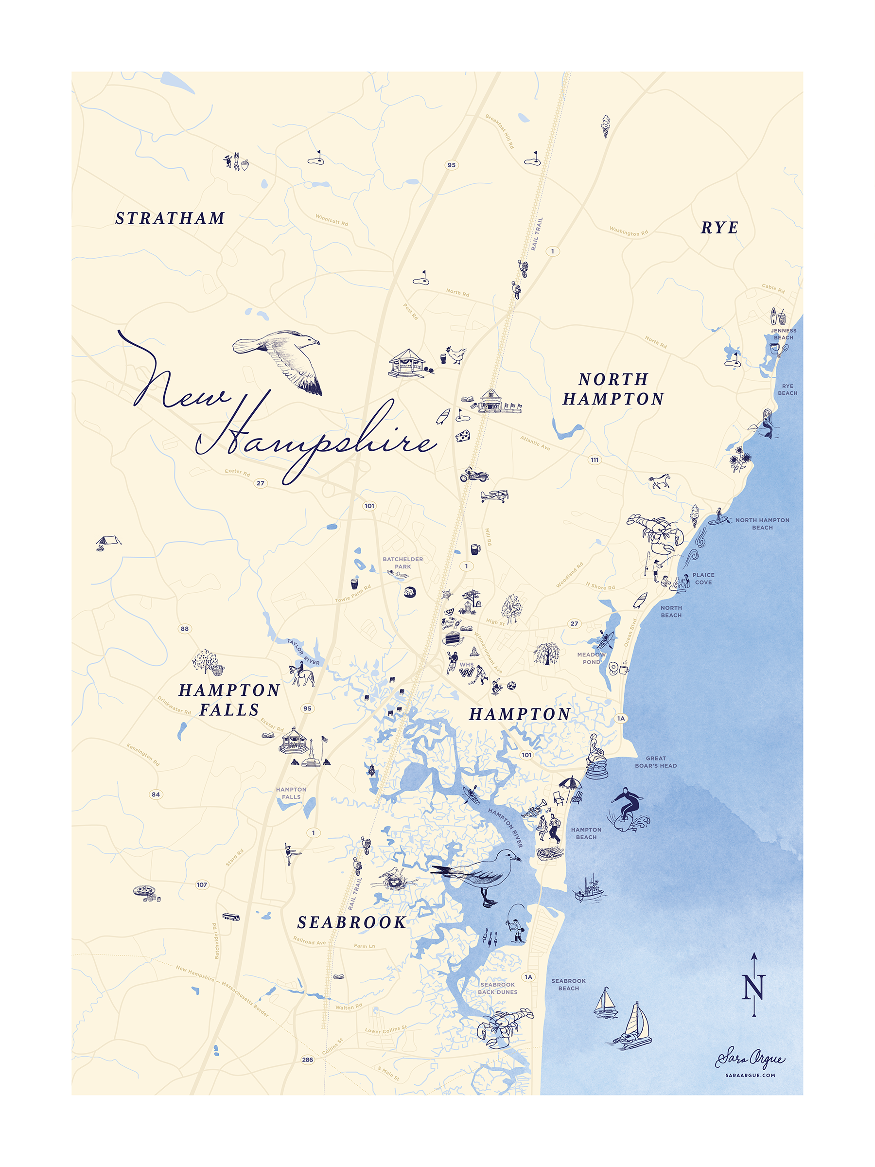 Sara Argue-Hampton Illustrated Map-Blue.png