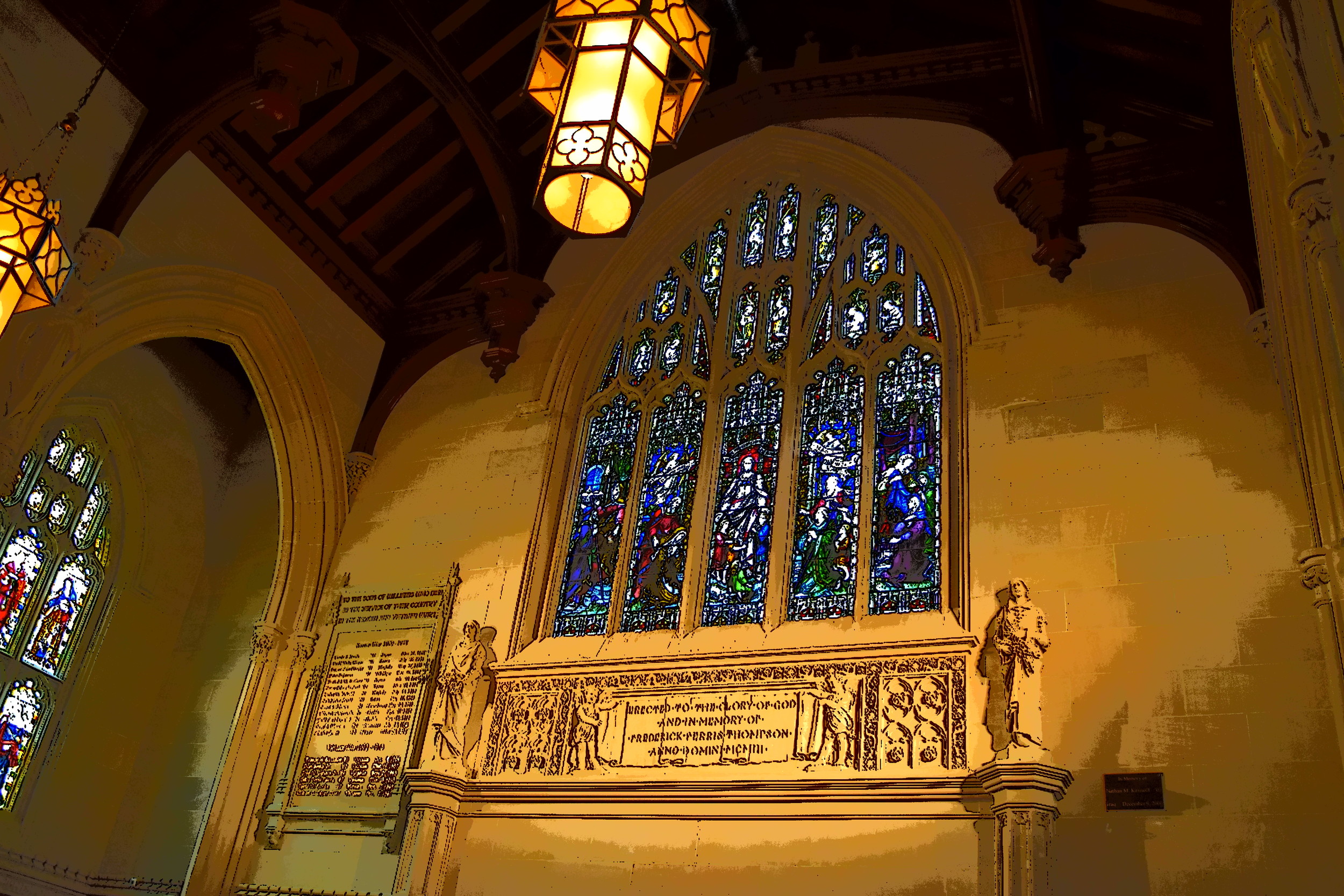  Paintbrush of Williams College chapel. 