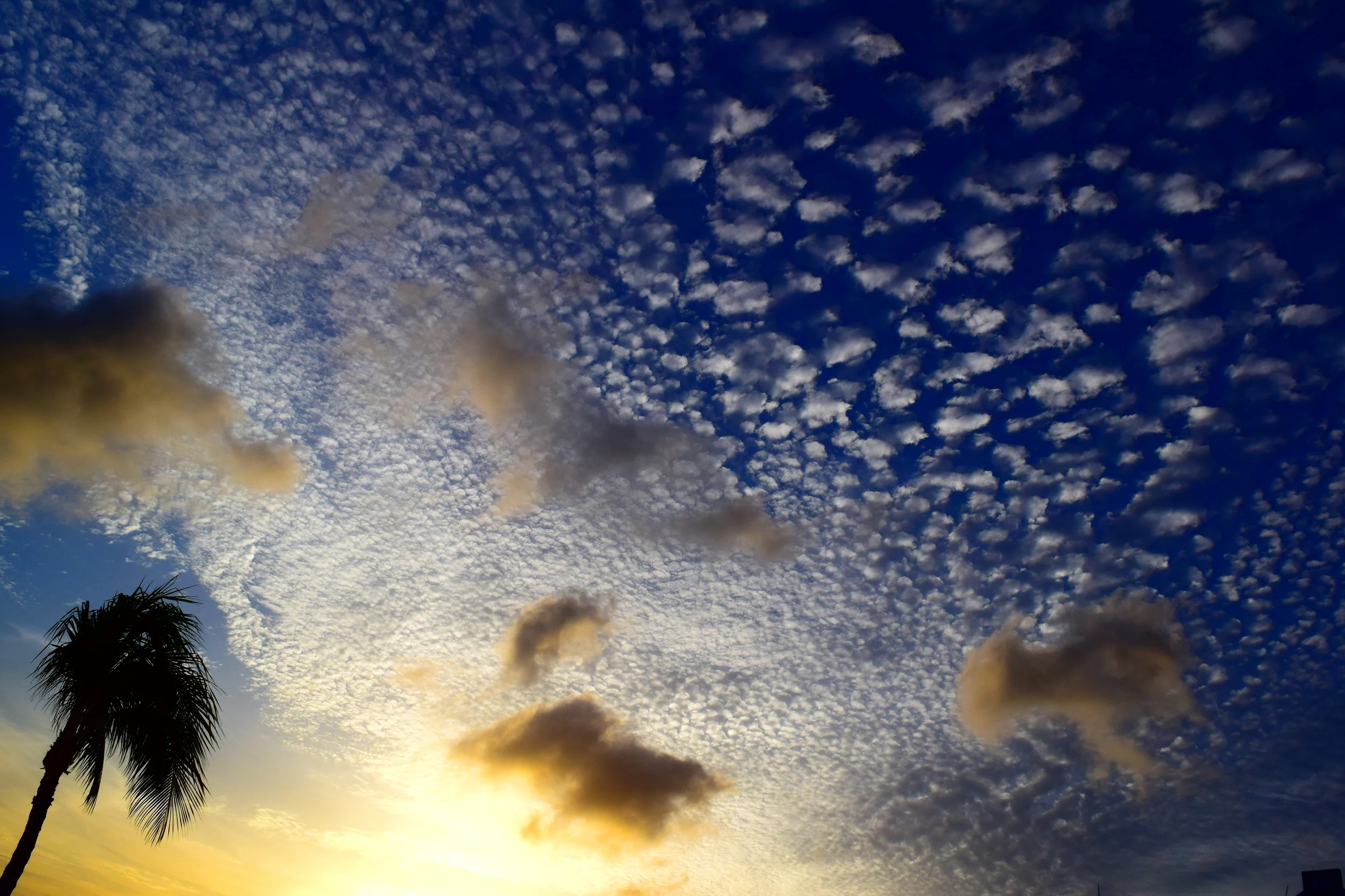  Festival of clouds over Aruba. 