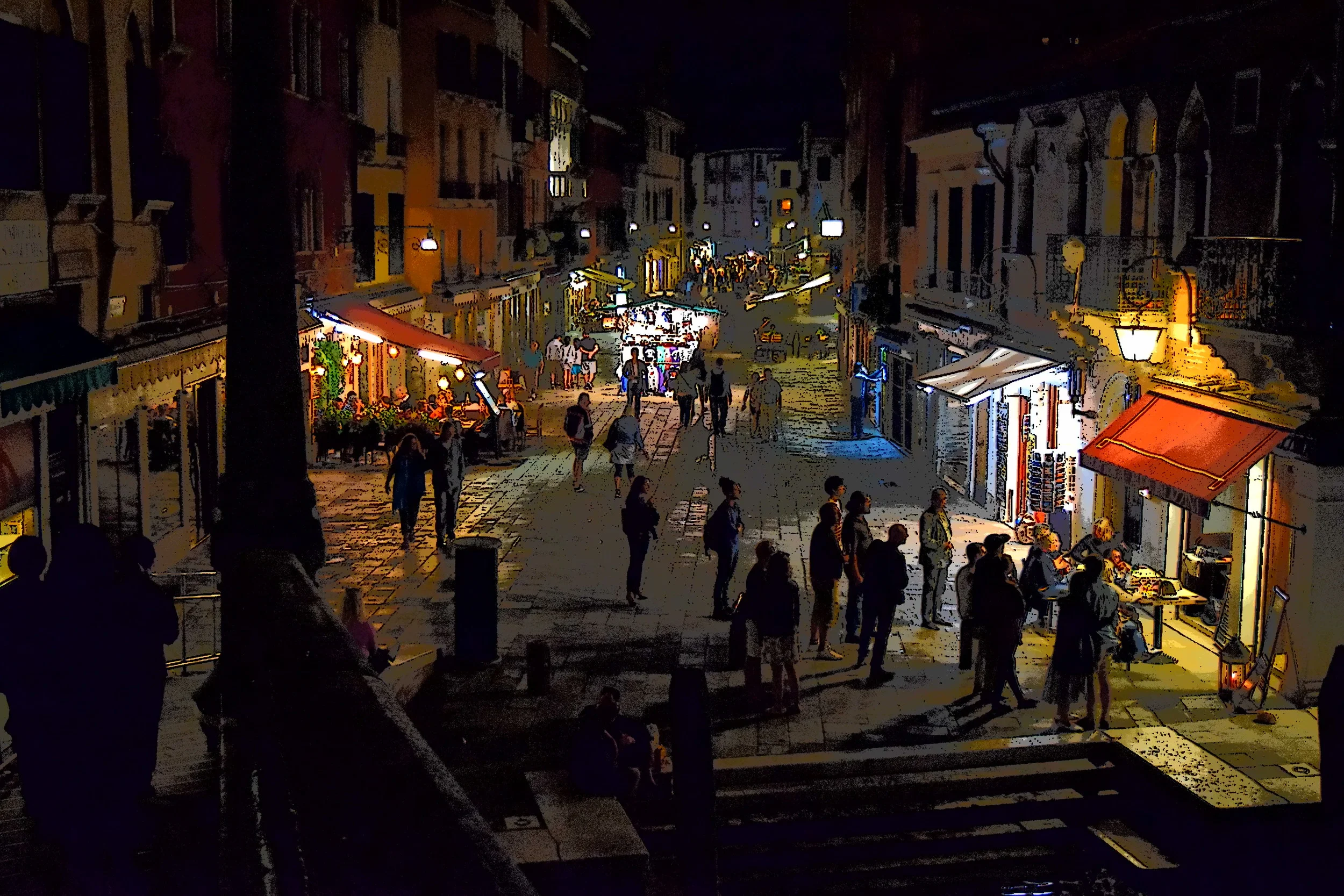  Nightlife in Venice. 