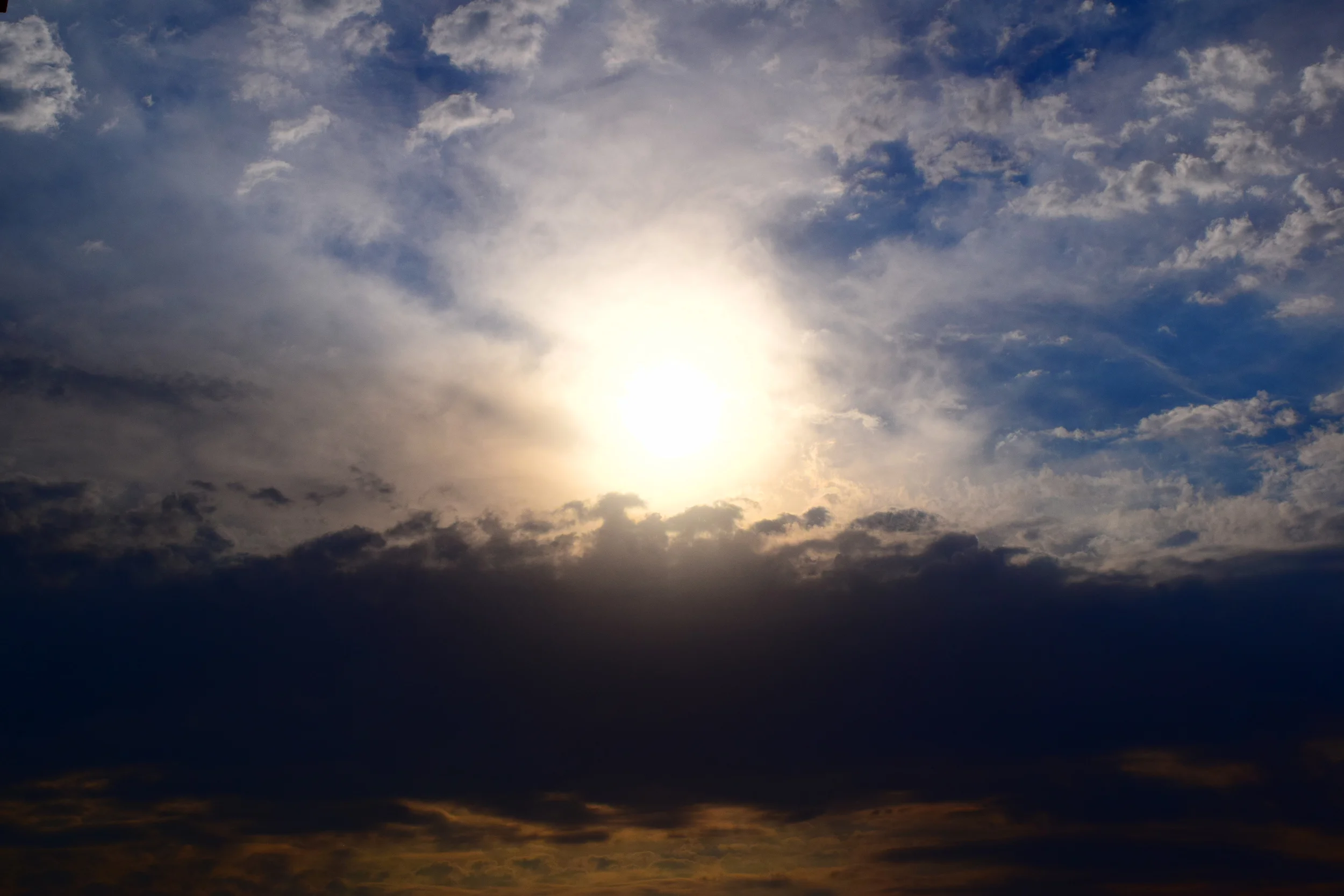  This sky could be anywhere in the world. 