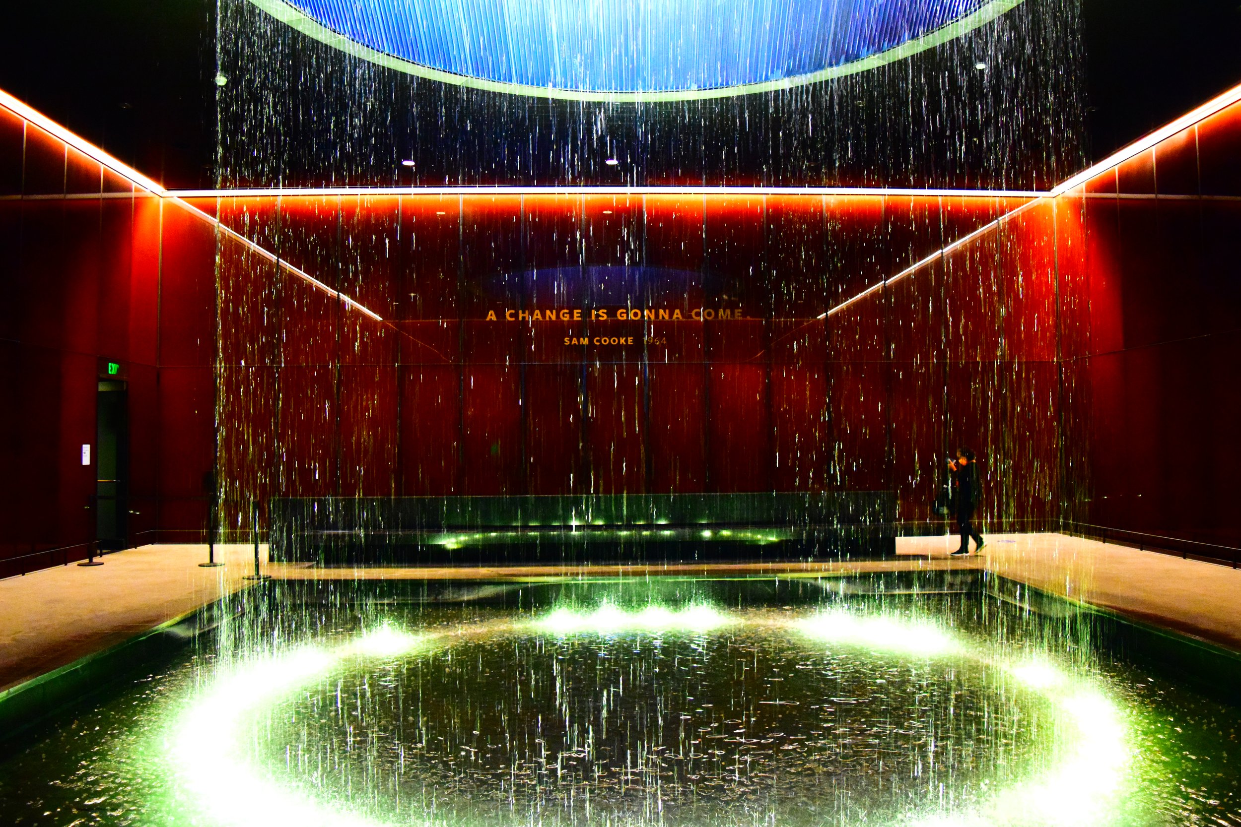  Scene in the Smithsonian African American Museum. 