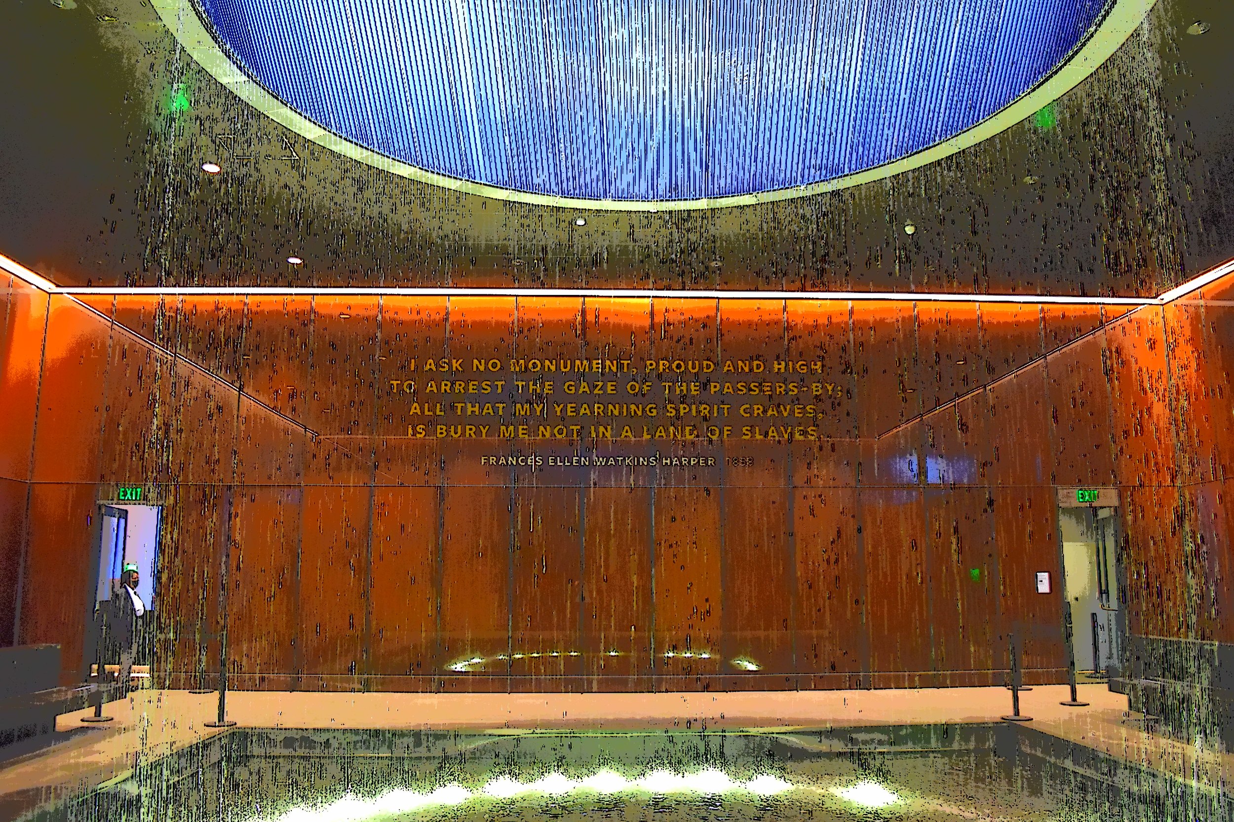  Scene in the Smithsonian African American Museum. 