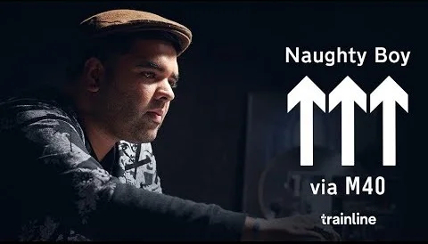 Behind the scenes with Naughty Boy - via M40