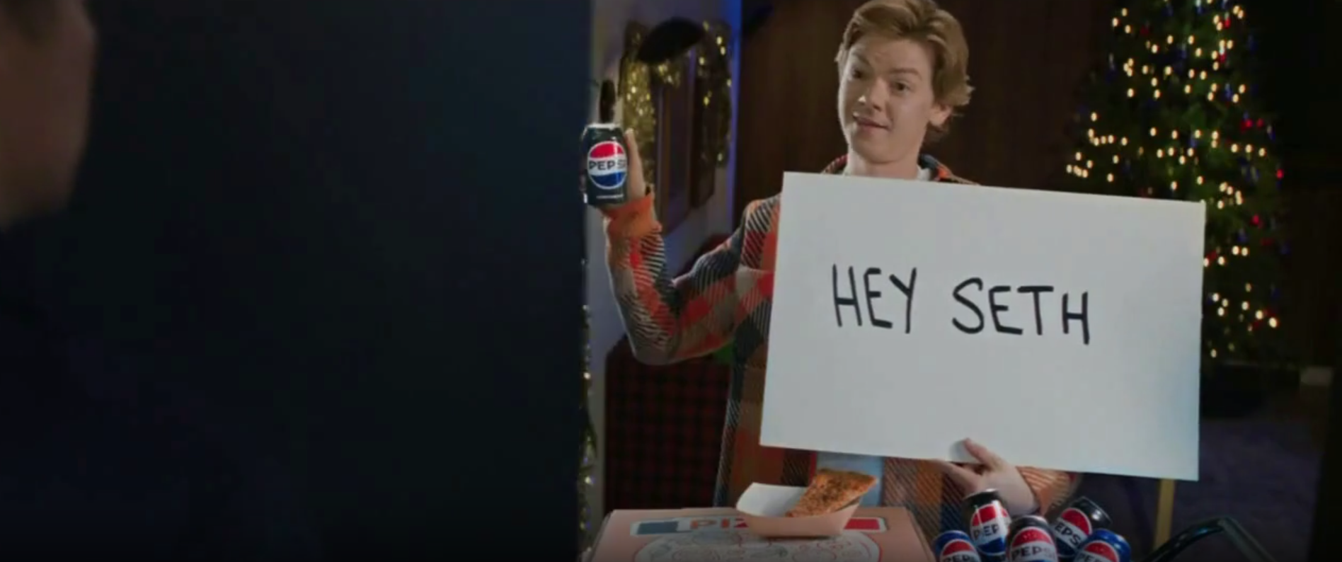 Pepsi TV Spot, 'Pizza Deserves Pepsi' Featuring Seth Meyers, Thomas Brodie-Sangster