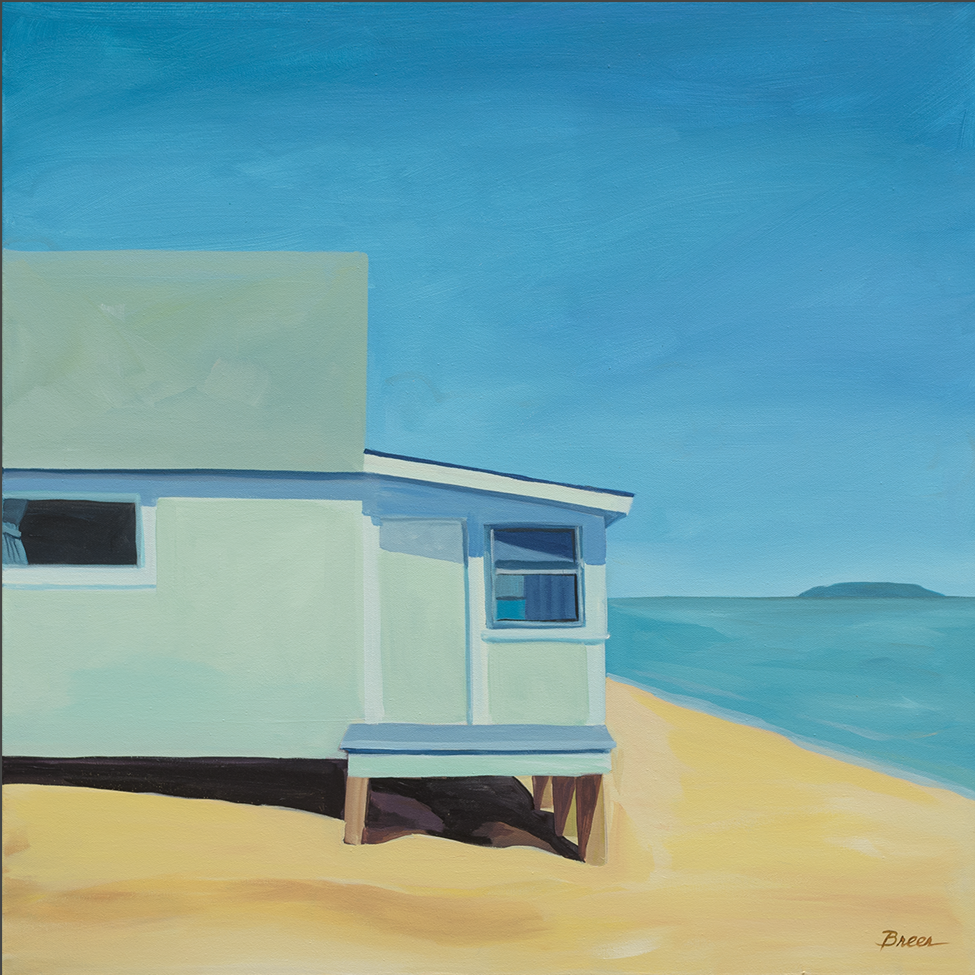Chebeague Shack   Acrylic on canvas  |  24" x 24" 