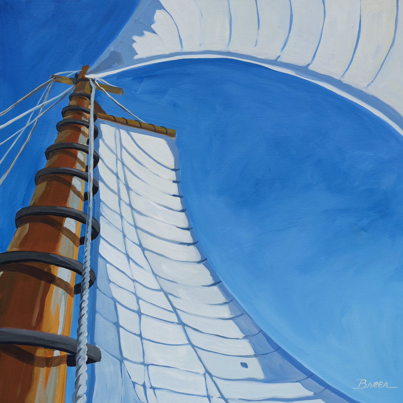 Full Sail   Acrylic on Canvas  |  24" x 24" 