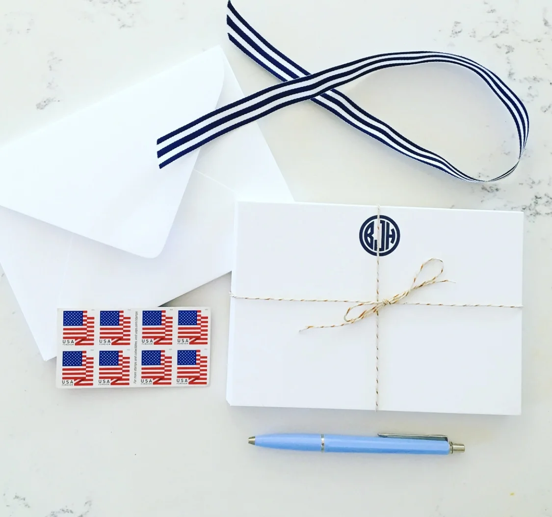 custom letterpress notecards