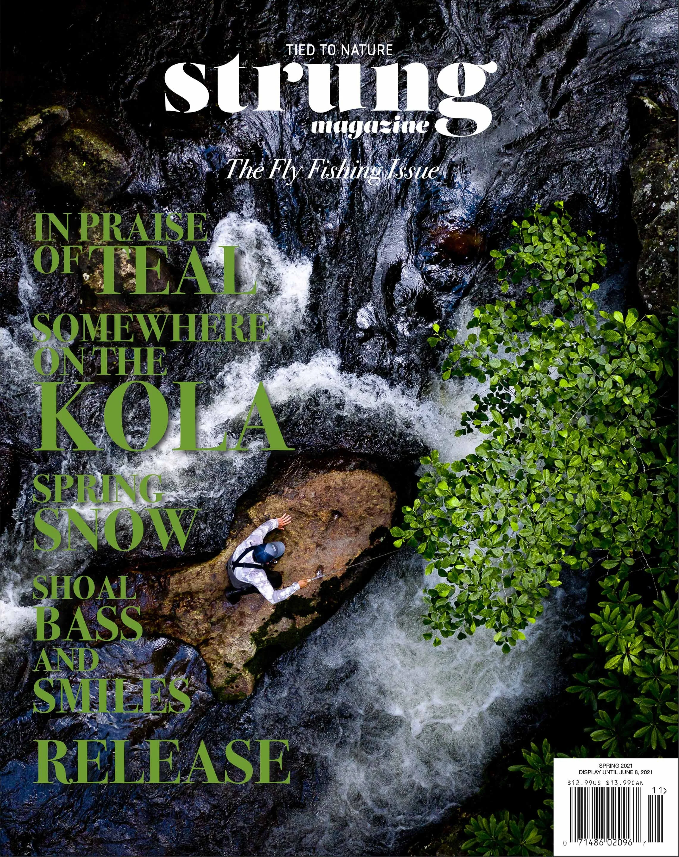 The cover of the 2021 Fly Fishing Issue of Strung Magazine