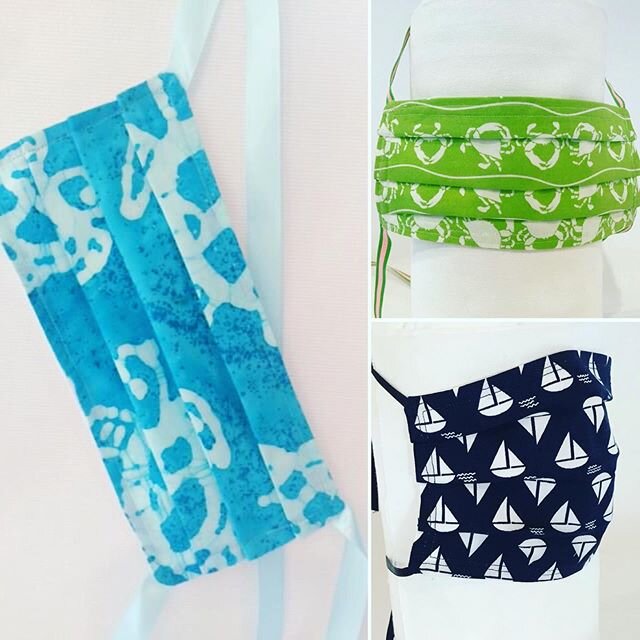 Hi friends! In an effort to help out and brighten everyone's days a little we have converted our beautiful fabrics into helpful face masks! These are not medical grade, simply cotton face mask coverings for added protection on those must-run grocery 