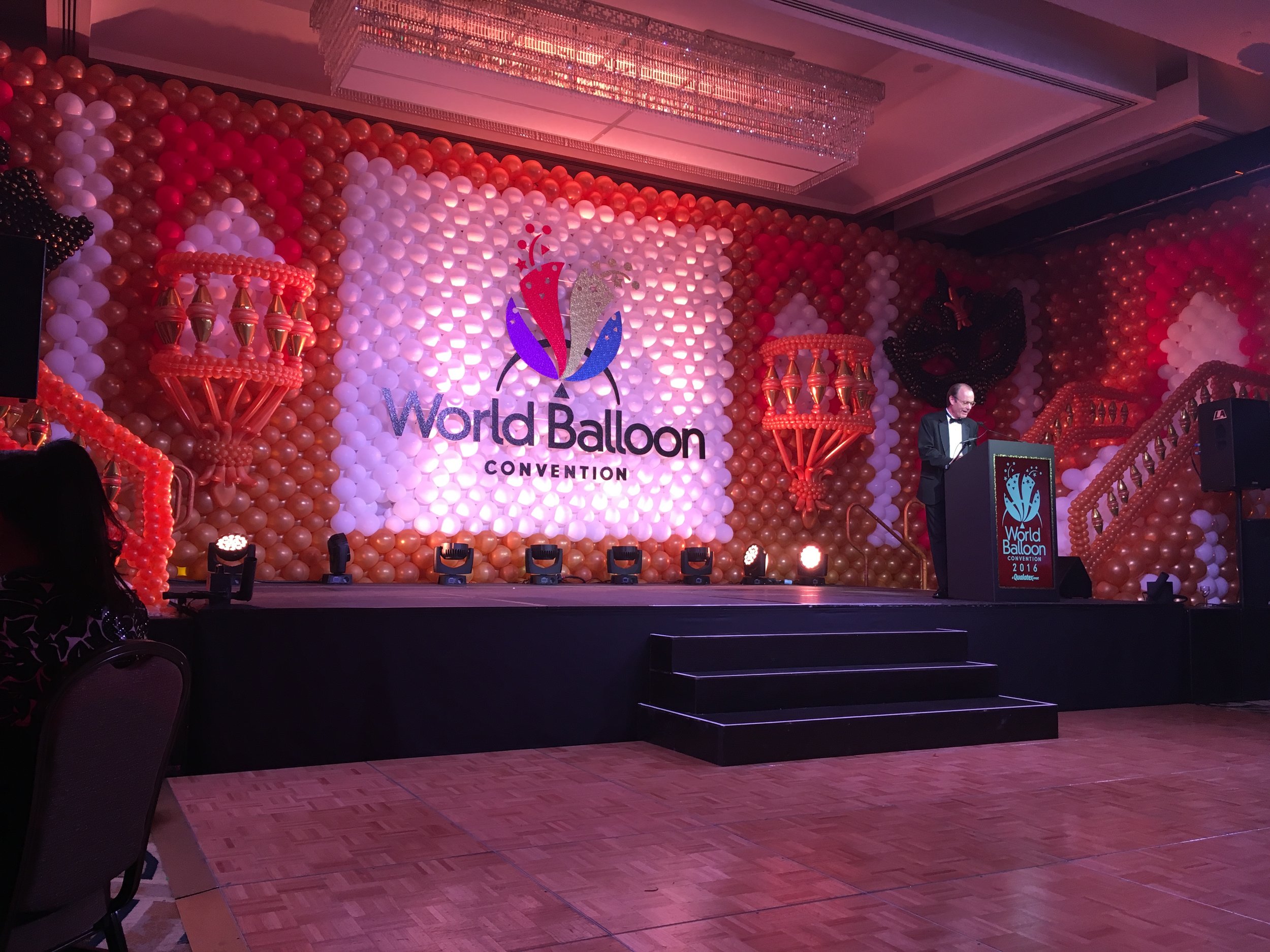 Grand Gala Stage...yes, that is all balloons!