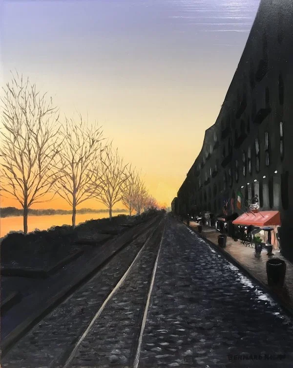 "Early Morning River Street" 8x10 oil on panel SOLD