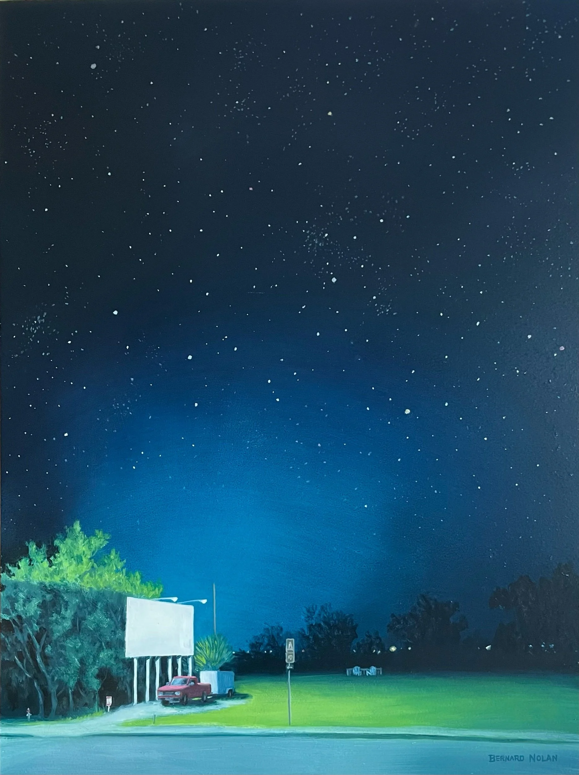 11x14. "Blank Billboard Blues"