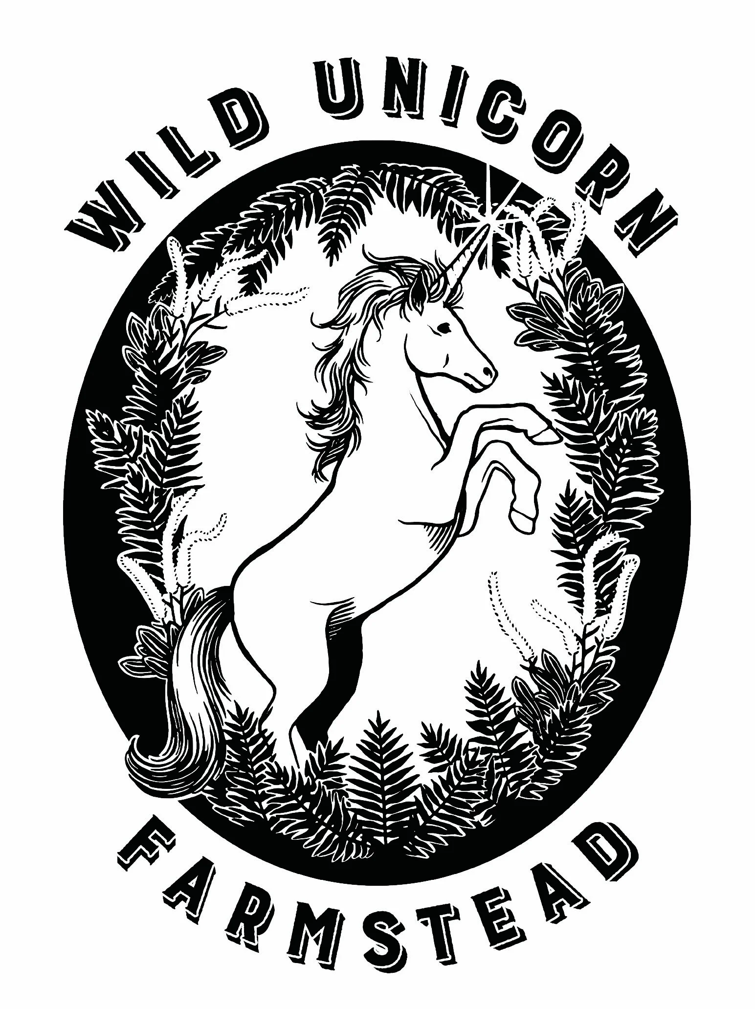 Wild Unicorn Farmstead Logo