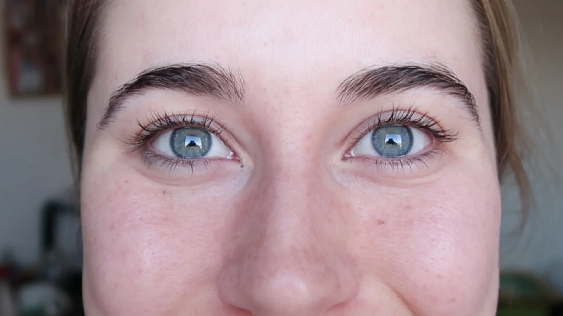 NO MAKEUP: My eyes became brighter and bluer! 