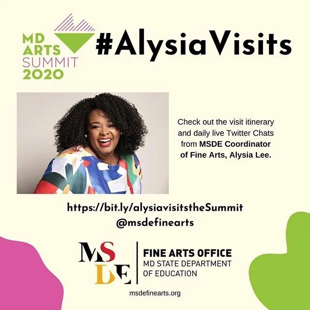 I&rsquo;m live tweeting all week! Join me at the #mdartssummit2020