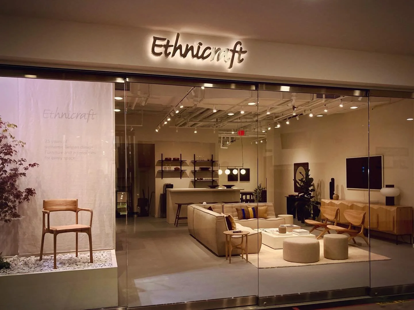 @ethnicraft is one of the most admired furniture companies I&rsquo;ve had the pleasure of designing a sign for. I appreciate the clean lines of their designs, balancing aesthetic appeal with functionality. Their style has a timeless quality. I also v