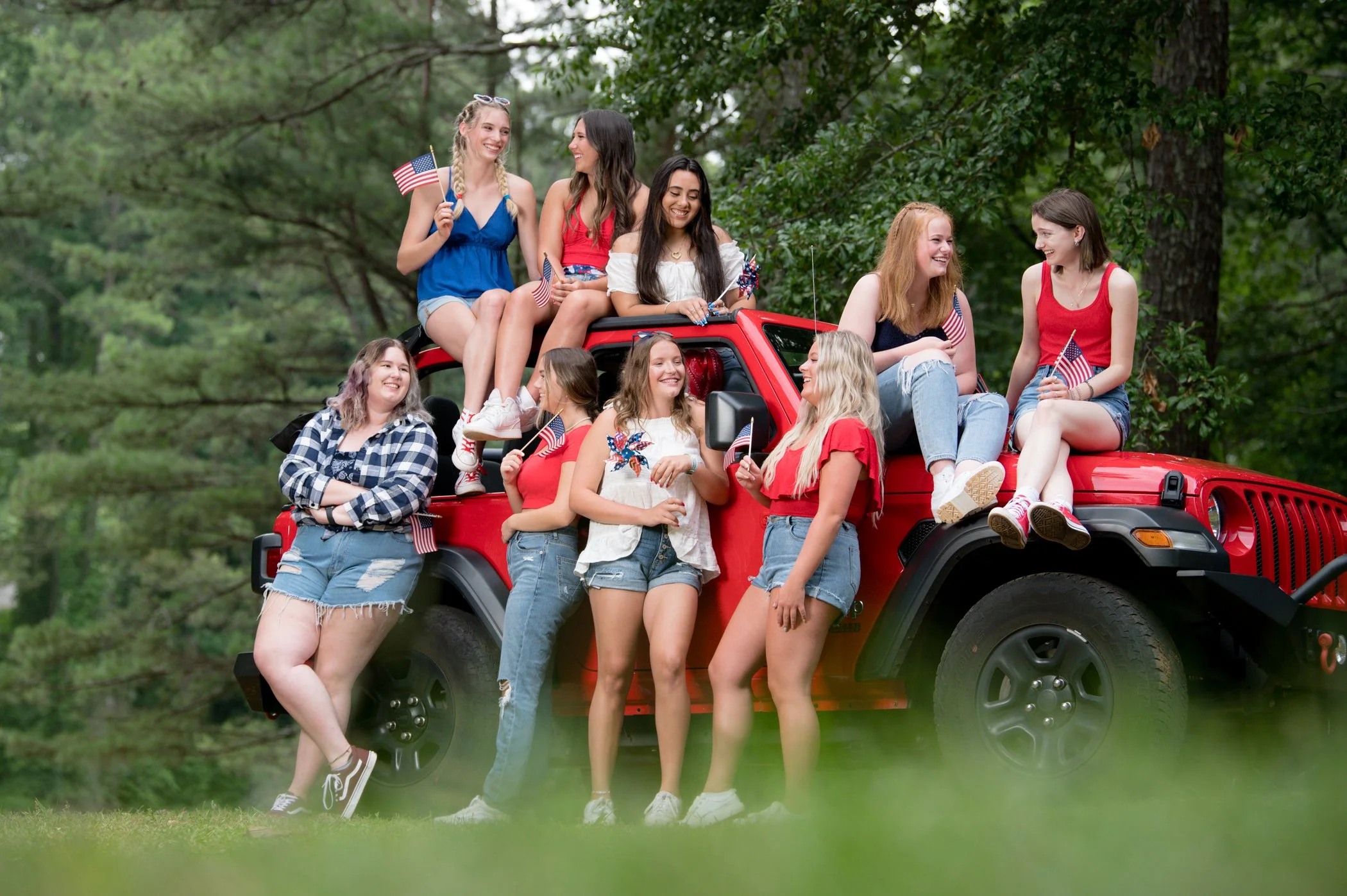 Red, White and Blue Model Team Patriotic Shoot | Woodstock, Georgia