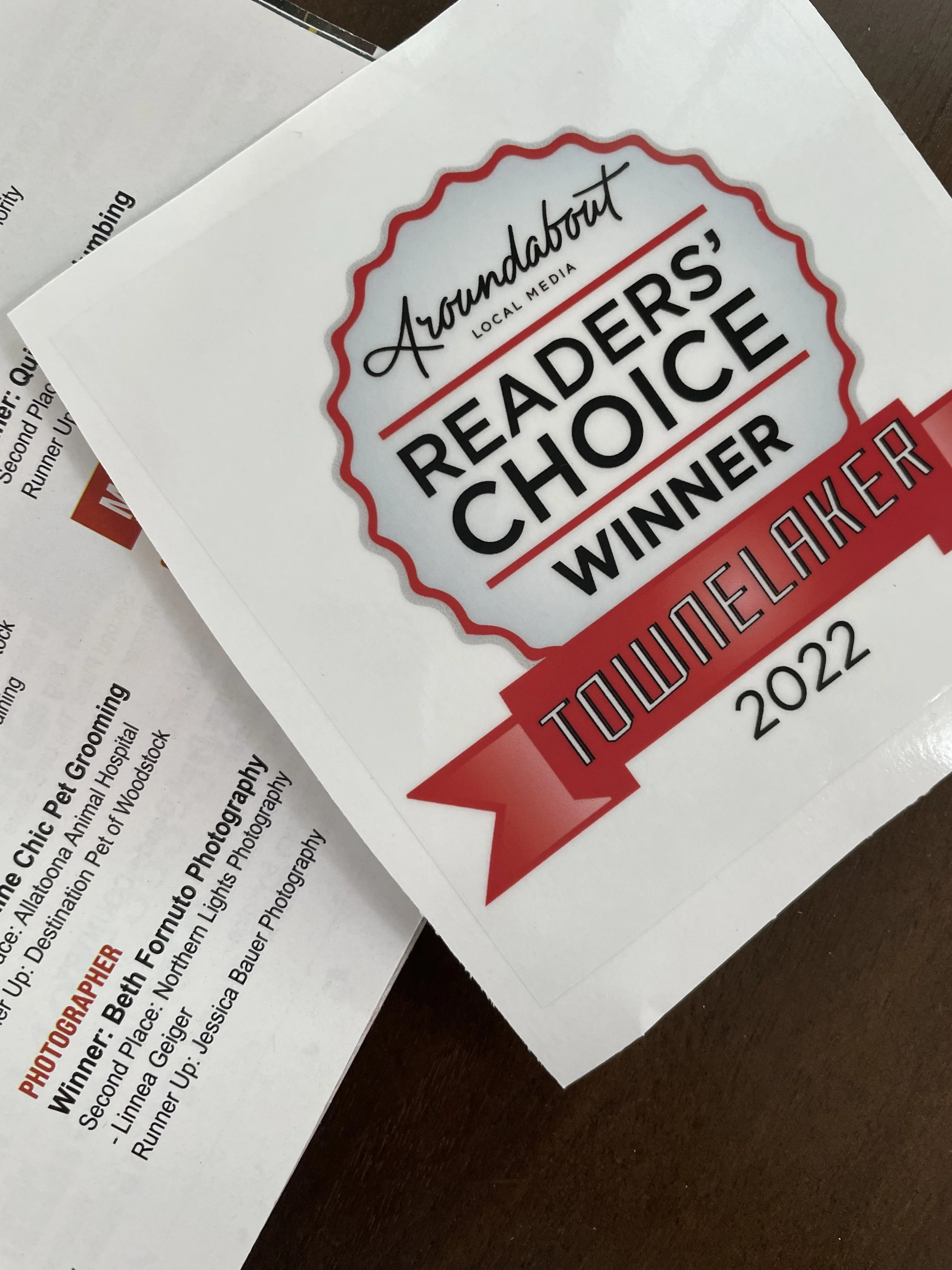 READER'S CHOICE WINNER - BEST PHOTOGRAPHER IN WOODSTOCK, GEORGIA