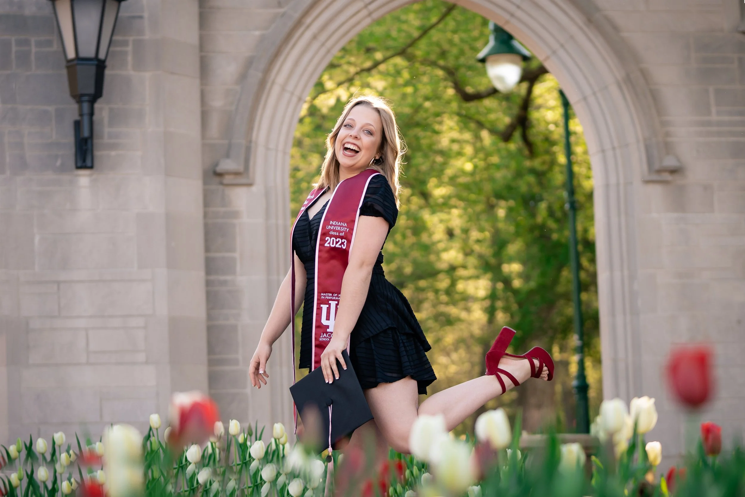 ATLANTA SENIOR PHOTOGRAPHER | The Best Locations for Cap and Gown Portraits at Indiana University 