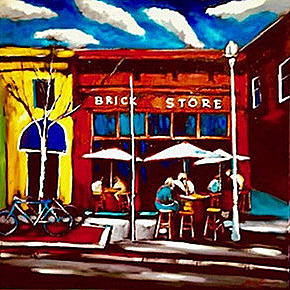 Sergey Cherep painted The Brick Store Pub