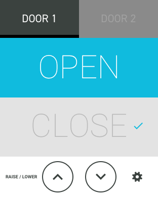 Smart watch interface for a garage door opener (part 1).