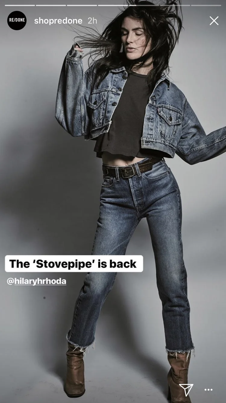 Hilary Rhoda in RE/DONE | ORIGINALS